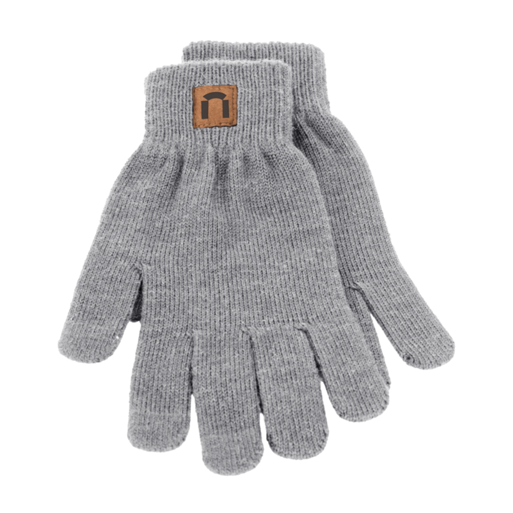 MERINO touch screen gloves gray