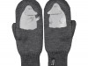 M�rko double layer mittens grey